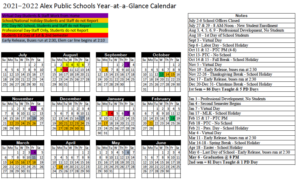 2021-2022 calendar