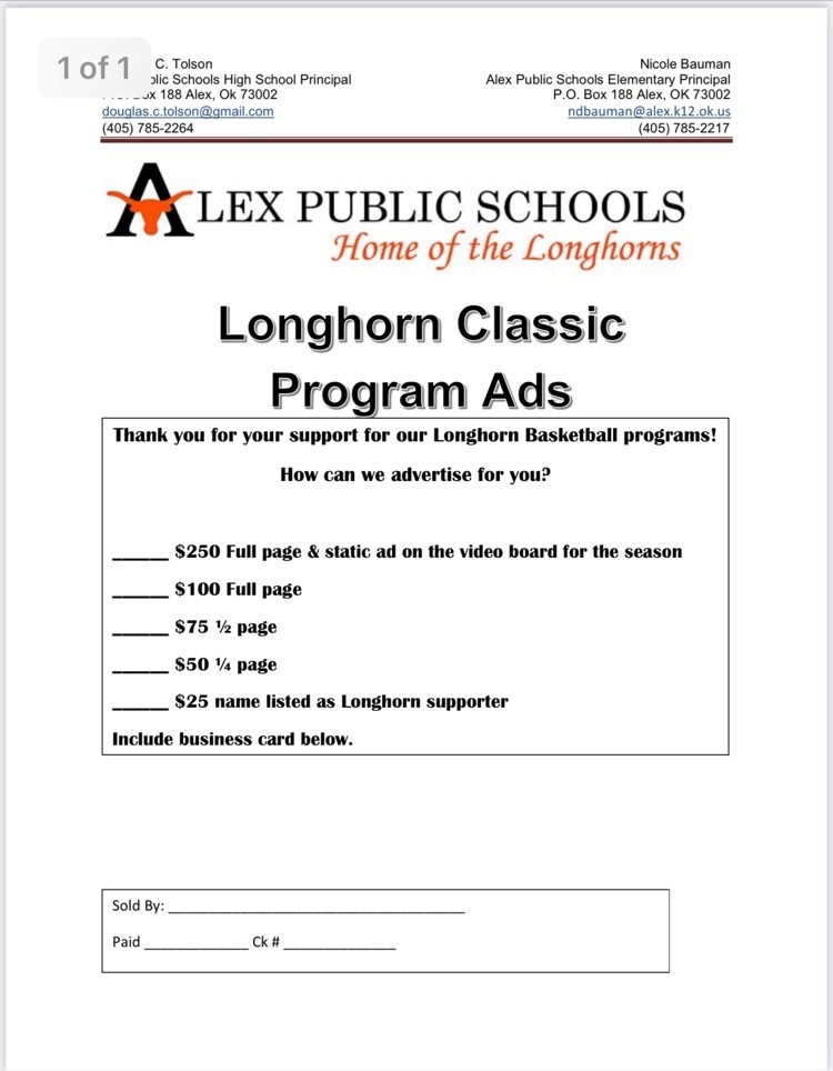 Longhorn Classic ad