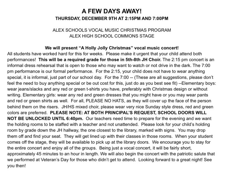 concert letter 21