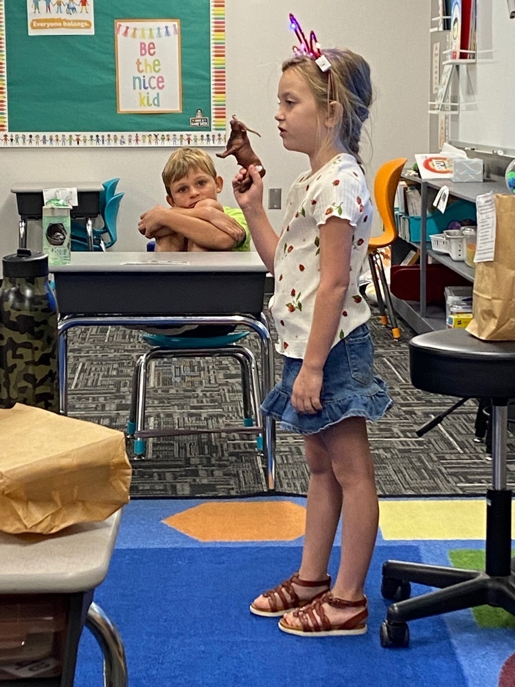 sharing her favorite animal.