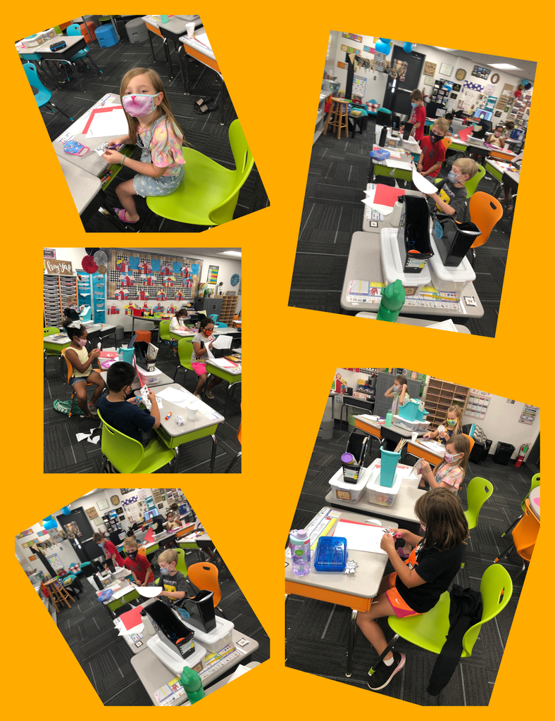 Working on writing about our principal!!!! 🖤🧡🖤🧡