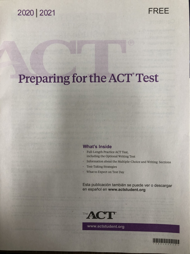 ACT booklet